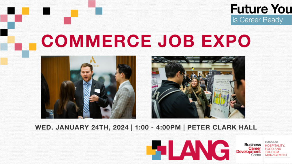 Lang Commerce Job Expo Winter 2024 School Of Hospitality Food   Winter CJE Student   With Date 